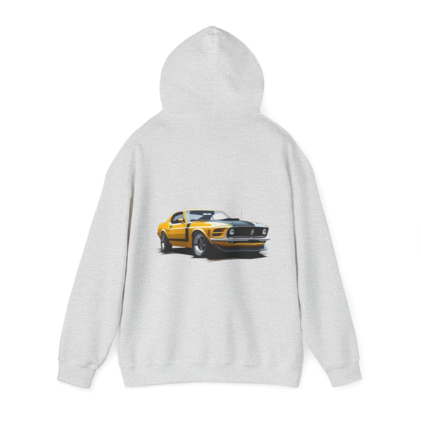 Yellow Vintage Mustang Hoodie - FMB302-UH002