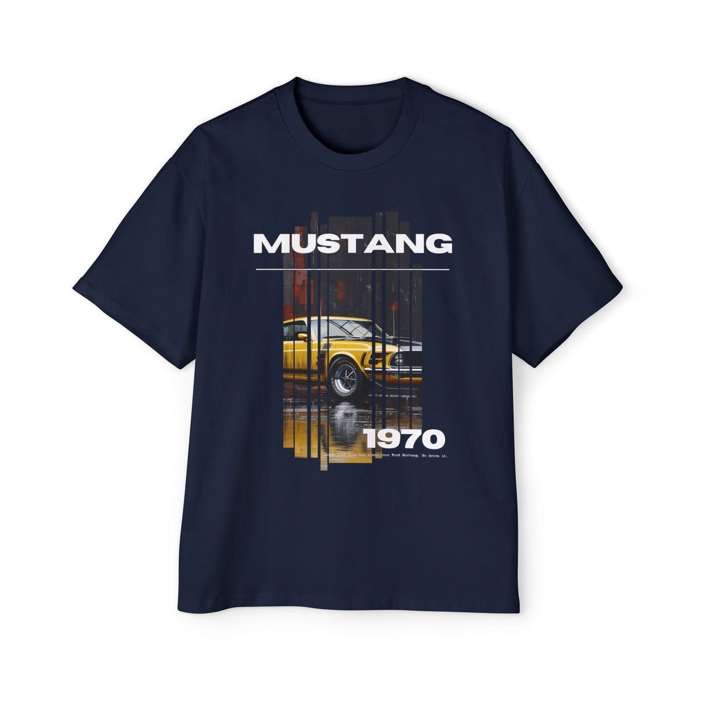 1970 Ford Mustang Boss 302 Oversized T-Shirt - Vintage Muscle Car Apparel - FMB - M006 - Petrosexuals