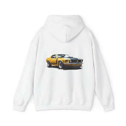 Yellow Vintage Mustang Hoodie - FMB302-UH002