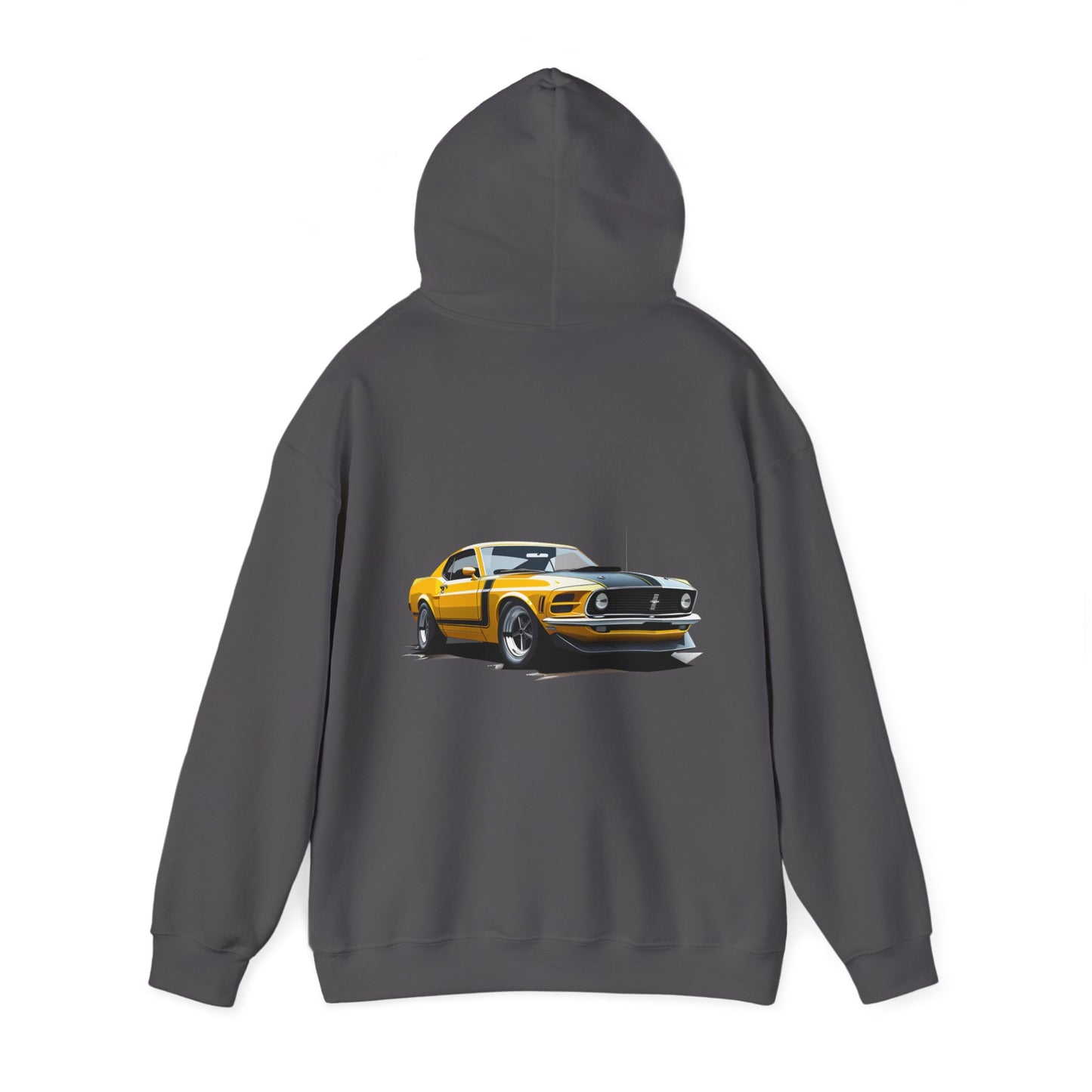 Yellow Vintage Mustang Hoodie - FMB302-UH002