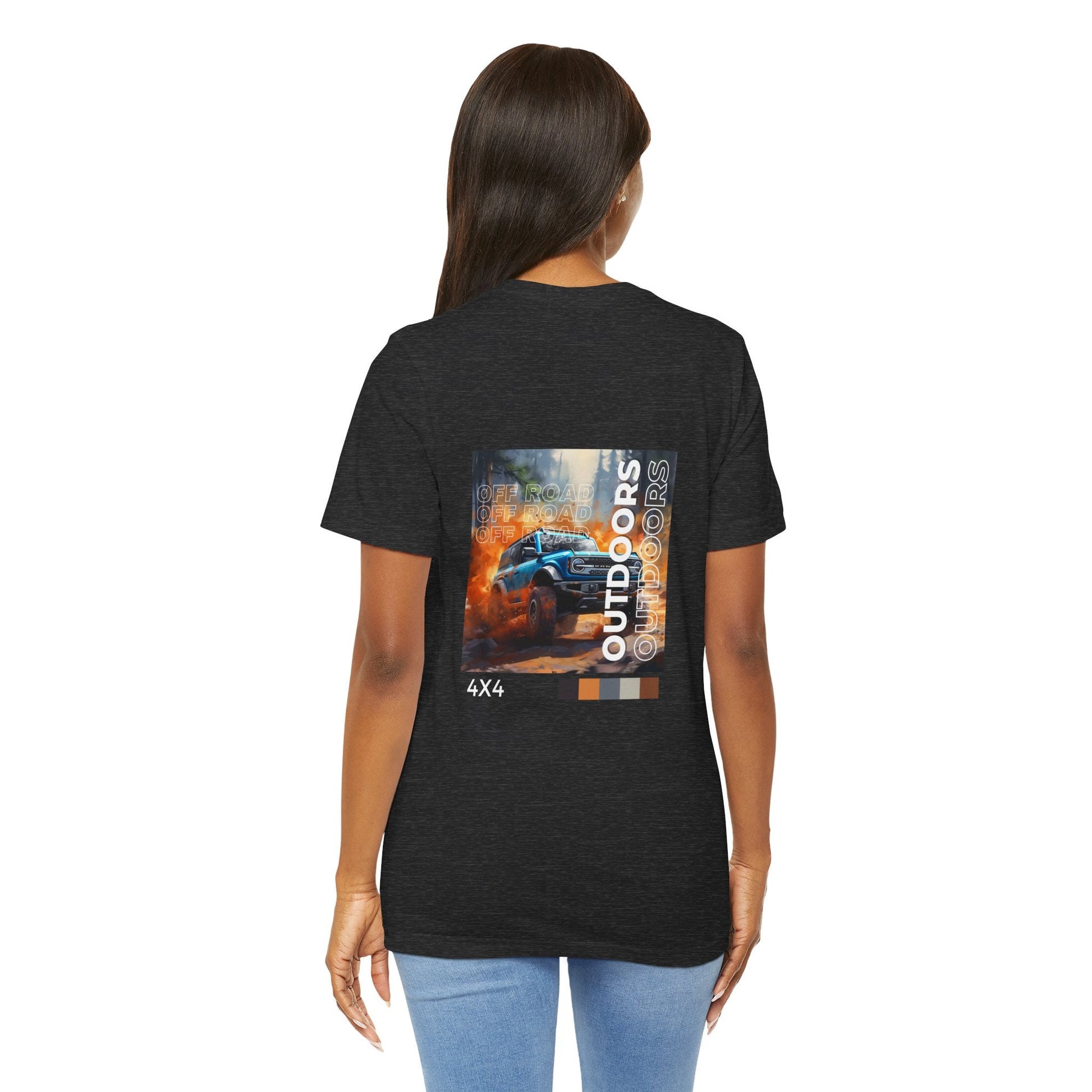 Blue Ford Bronco T-Shirt Off - Road Jersey : Unisex FB - U001 - Petrosexuals