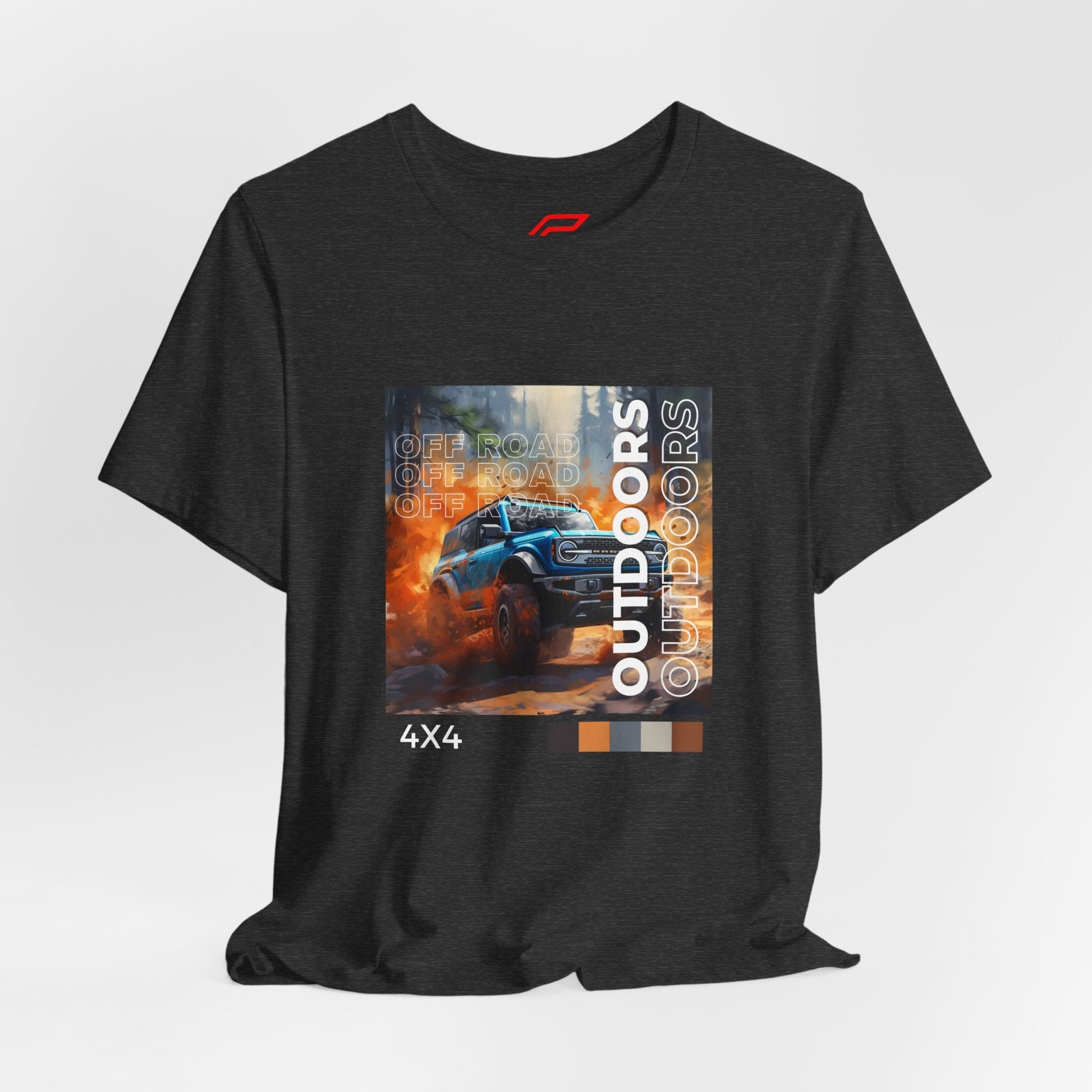 Blue Ford Bronco T-Shirt Off - Road Jersey : Unisex FB - U001 - Petrosexuals