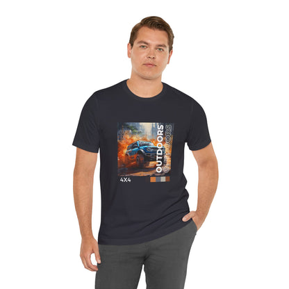 Blue Ford Bronco T-Shirt Off - Road Jersey : Unisex FB - U001 - Petrosexuals