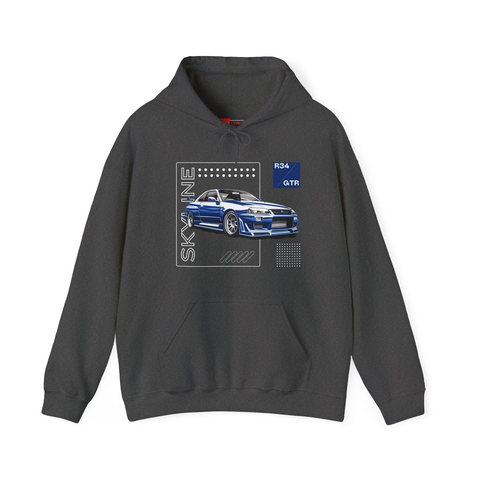 Blue R34 Skyline GTR Hoodie - NGTR34 - UH001 - Petrosexuals