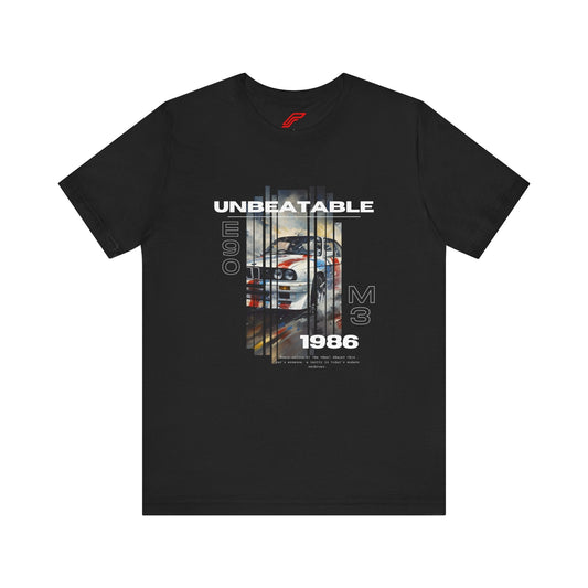BMW E30 M3 Tribute Unisex Short Sleeves T-Shirt | Vintage Car T-Shirt | BE30M3 - 1 - Petrosexuals