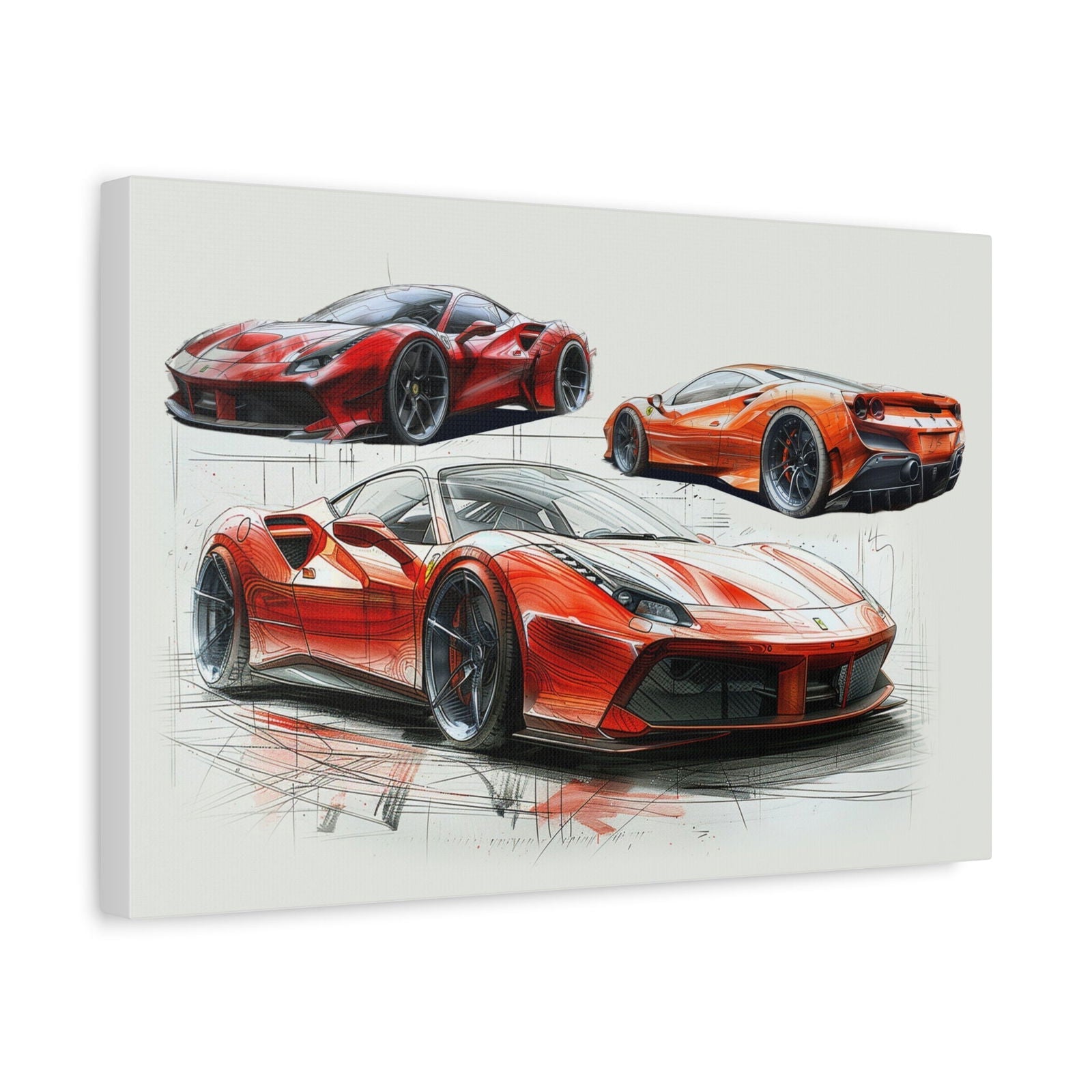 F8 Tributo Sketch Canvas | Matte Canvas - F8TMC001 - Petrosexuals