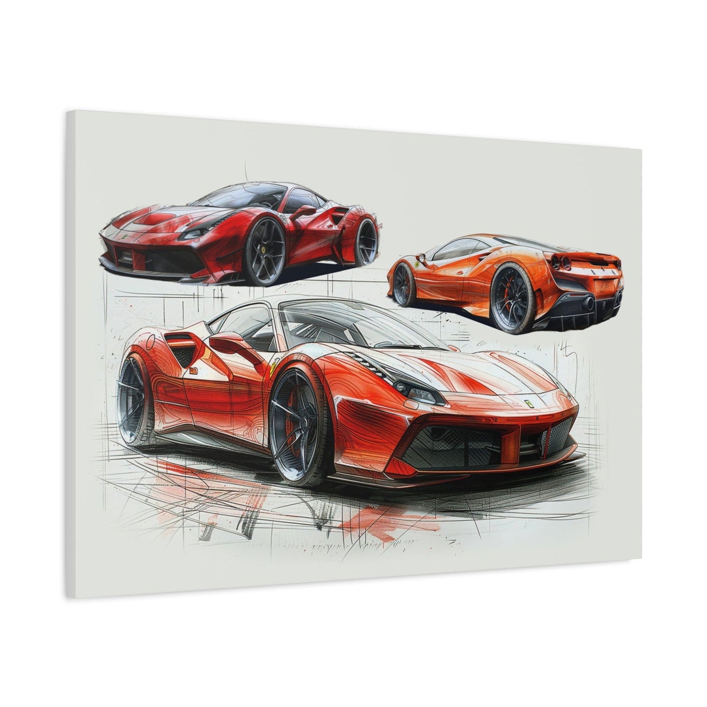 F8 Tributo Sketch Canvas | Matte Canvas - F8TMC001 - Petrosexuals