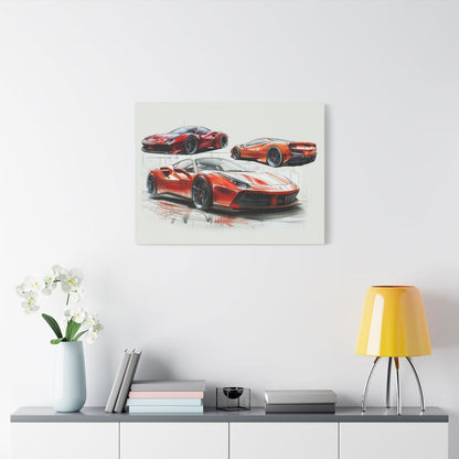 F8 Tributo Sketch Canvas | Matte Canvas - F8TMC001 - Petrosexuals