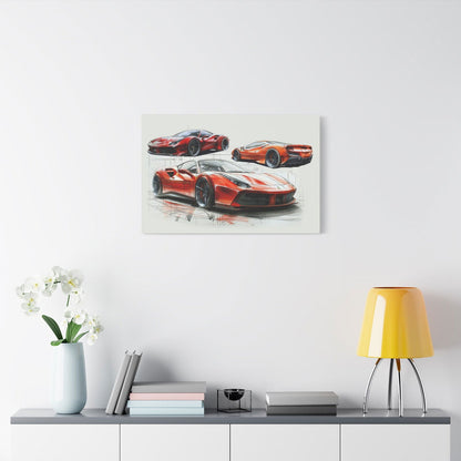 F8 Tributo Sketch Canvas | Matte Canvas - F8TMC001 - Petrosexuals