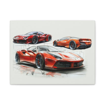 F8 Tributo Sketch Canvas | Matte Canvas - F8TMC001 - Petrosexuals