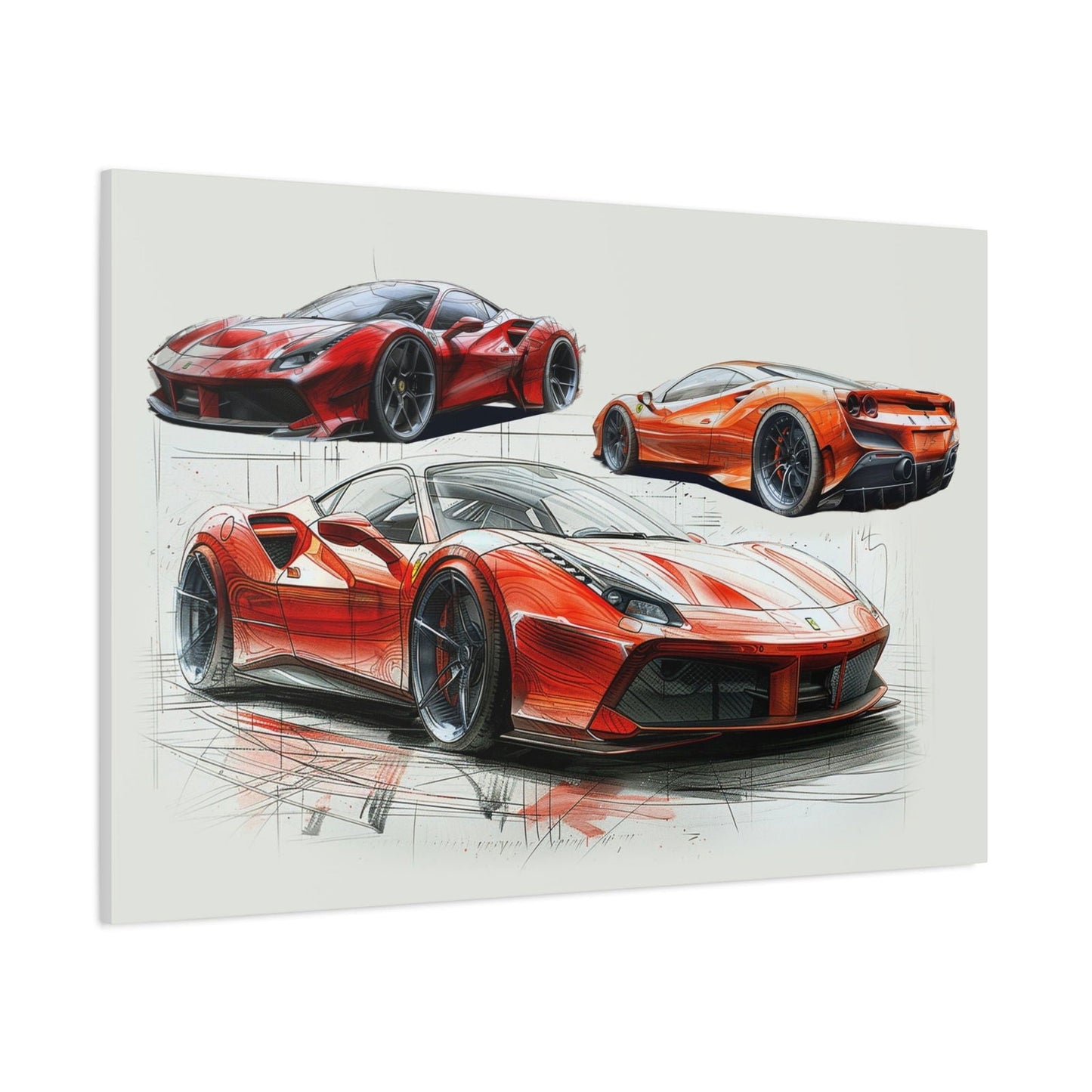 F8 Tributo Sketch Canvas | Matte Canvas - F8TMC001 - Petrosexuals