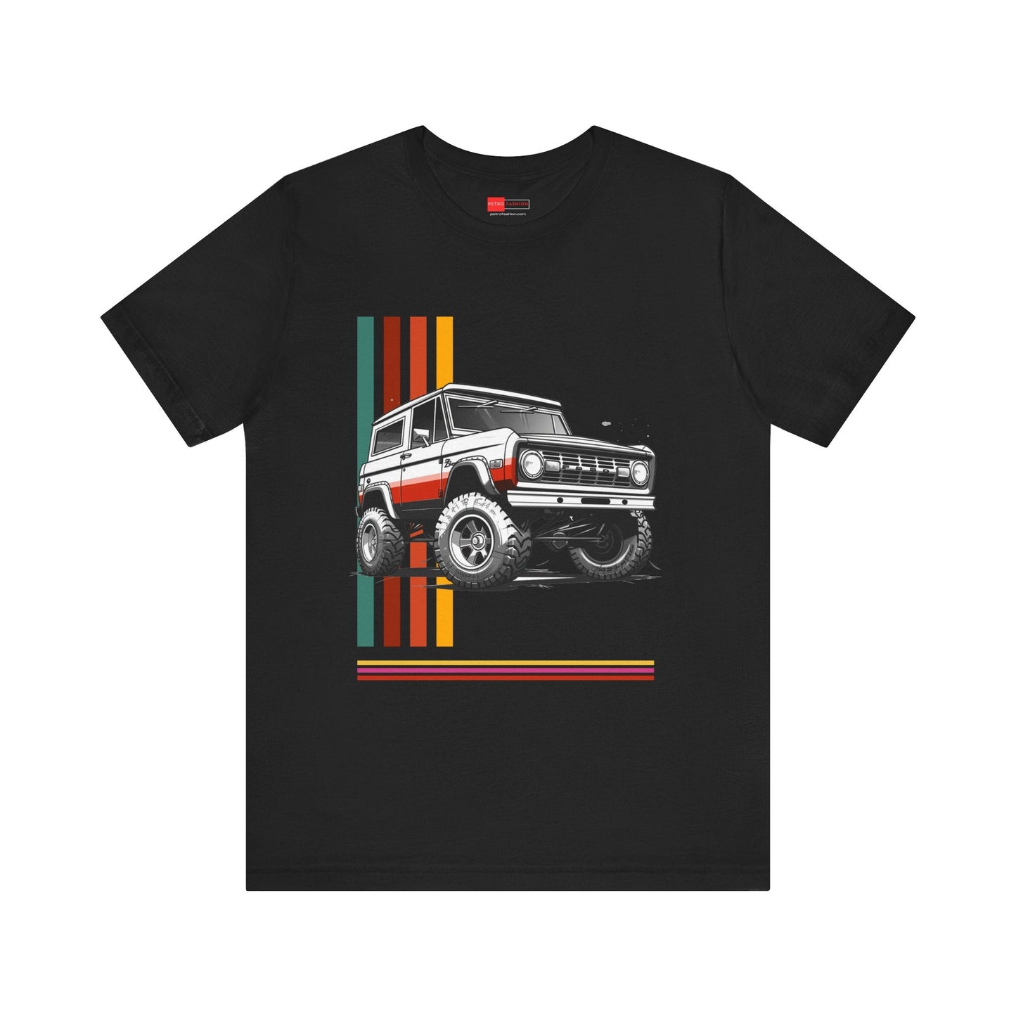 Ford Bronco Offroad T-Shirt | Retro Lines T-Shirt Graphic Design | FB - U005 - Petrosexuals