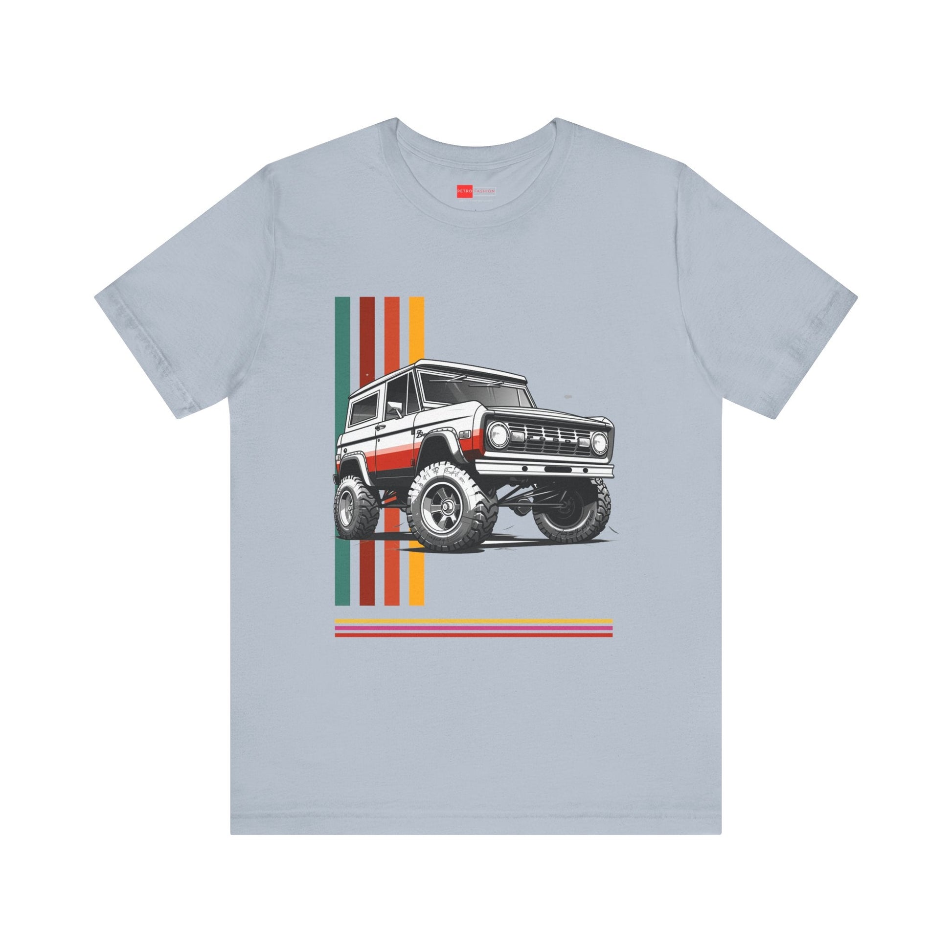 Ford Bronco Offroad T-Shirt | Retro Lines T-Shirt Graphic Design | FB - U005 - Petrosexuals