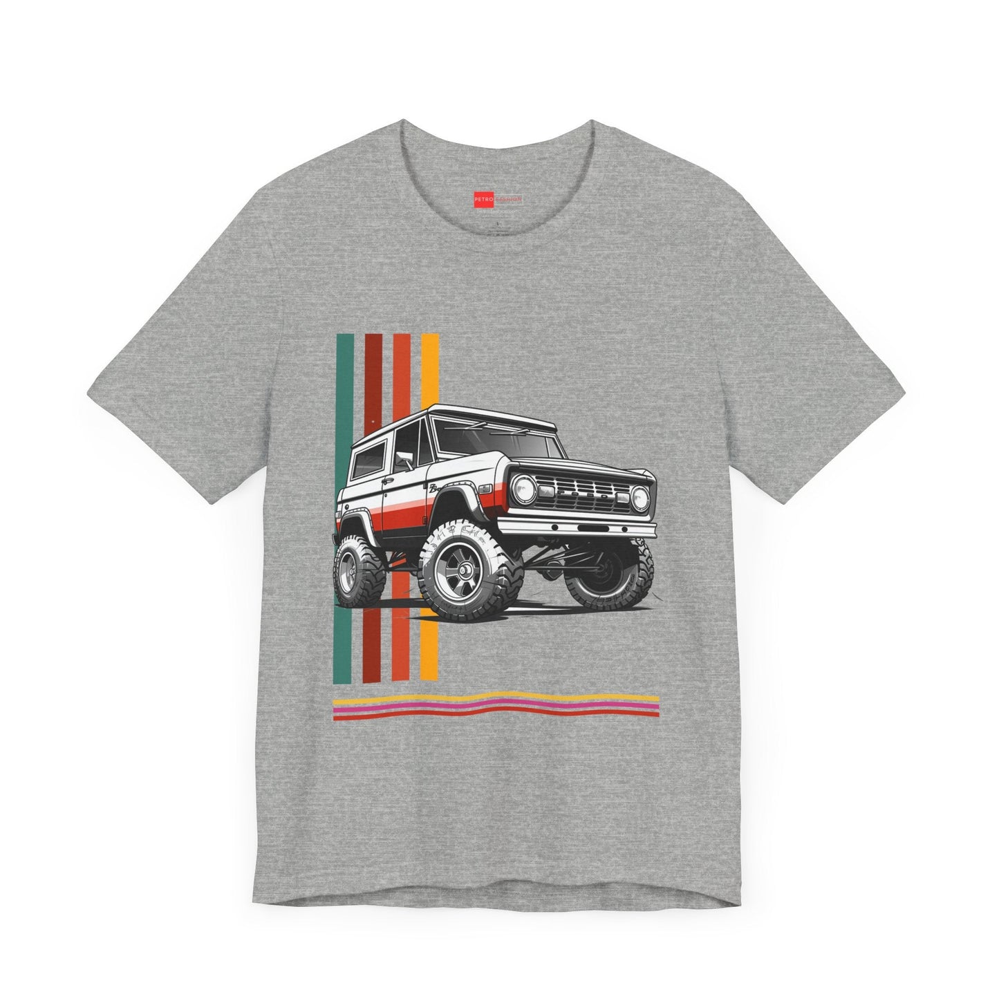 Ford Bronco Offroad T-Shirt | Retro Lines T-Shirt Graphic Design | FB - U005 - Petrosexuals