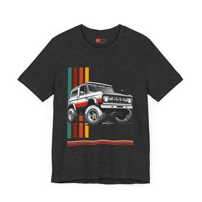 Ford Bronco Offroad T-Shirt | Retro Lines T-Shirt Graphic Design | FB - U005 - Petrosexuals