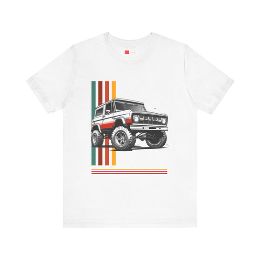 Ford Bronco Offroad T-Shirt | Retro Lines T-Shirt Graphic Design | FB - U005 - Petrosexuals