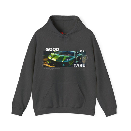 Green Lamborghini Aventador Hooded Sweatshirt | LA - UA002 - Petrosexuals