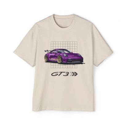 Purple 911 GT3 Oversized T-Shirt | Men’s Heavy Oversized Tee | P992GT3 - OM001 - Petrosexuals