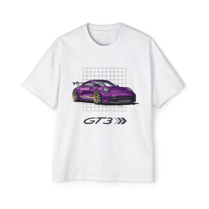 Purple 911 GT3 Oversized T-Shirt | Men’s Heavy Oversized Tee | P992GT3 - OM001 - Petrosexuals