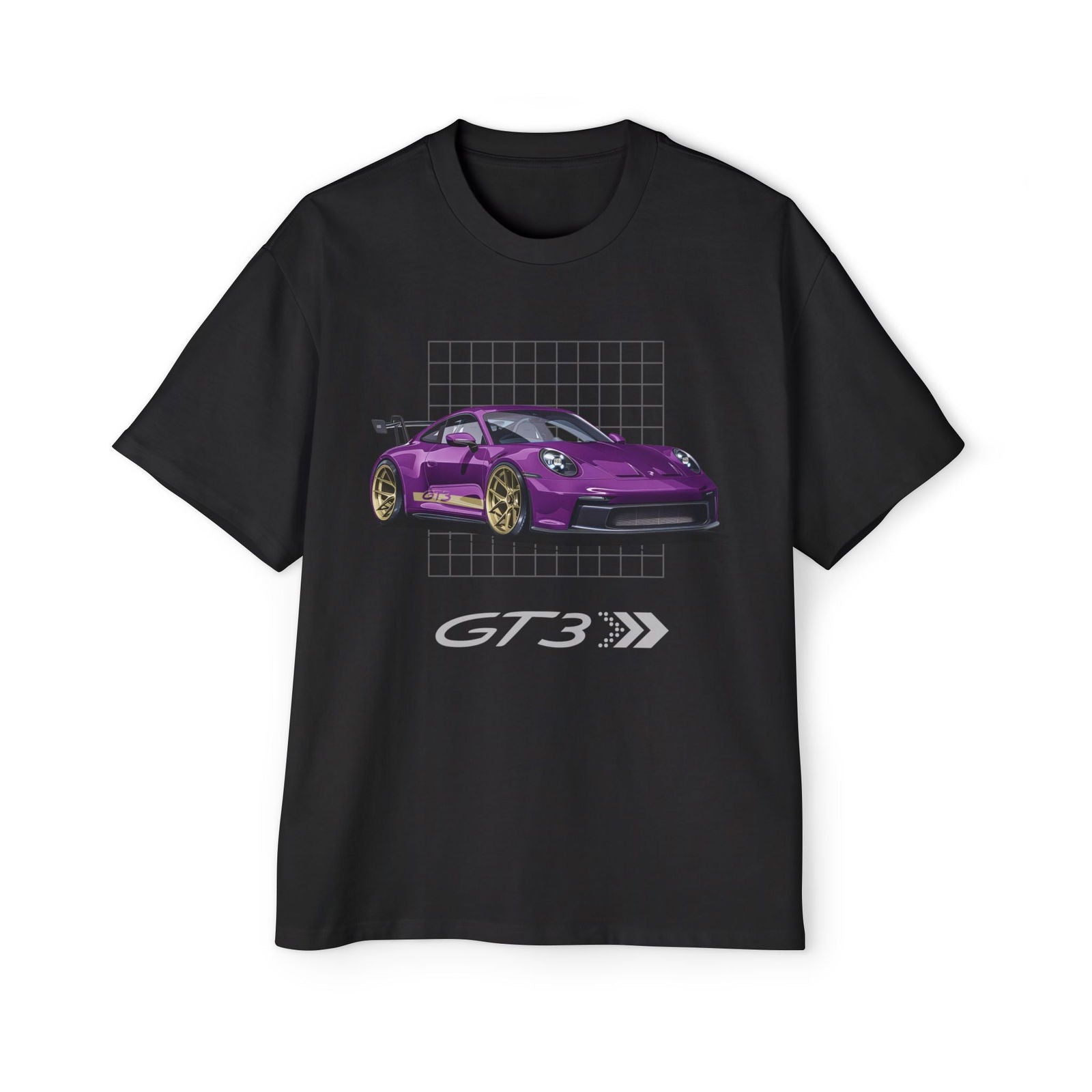 Purple 911 GT3 Oversized T-Shirt | Men’s Heavy Oversized Tee | P992GT3 - OM001 - Petrosexuals