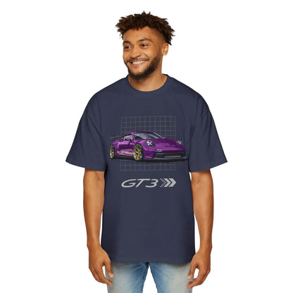 Purple 911 GT3 Oversized T-Shirt | Men’s Heavy Oversized Tee | P992GT3 - OM001 - Petrosexuals