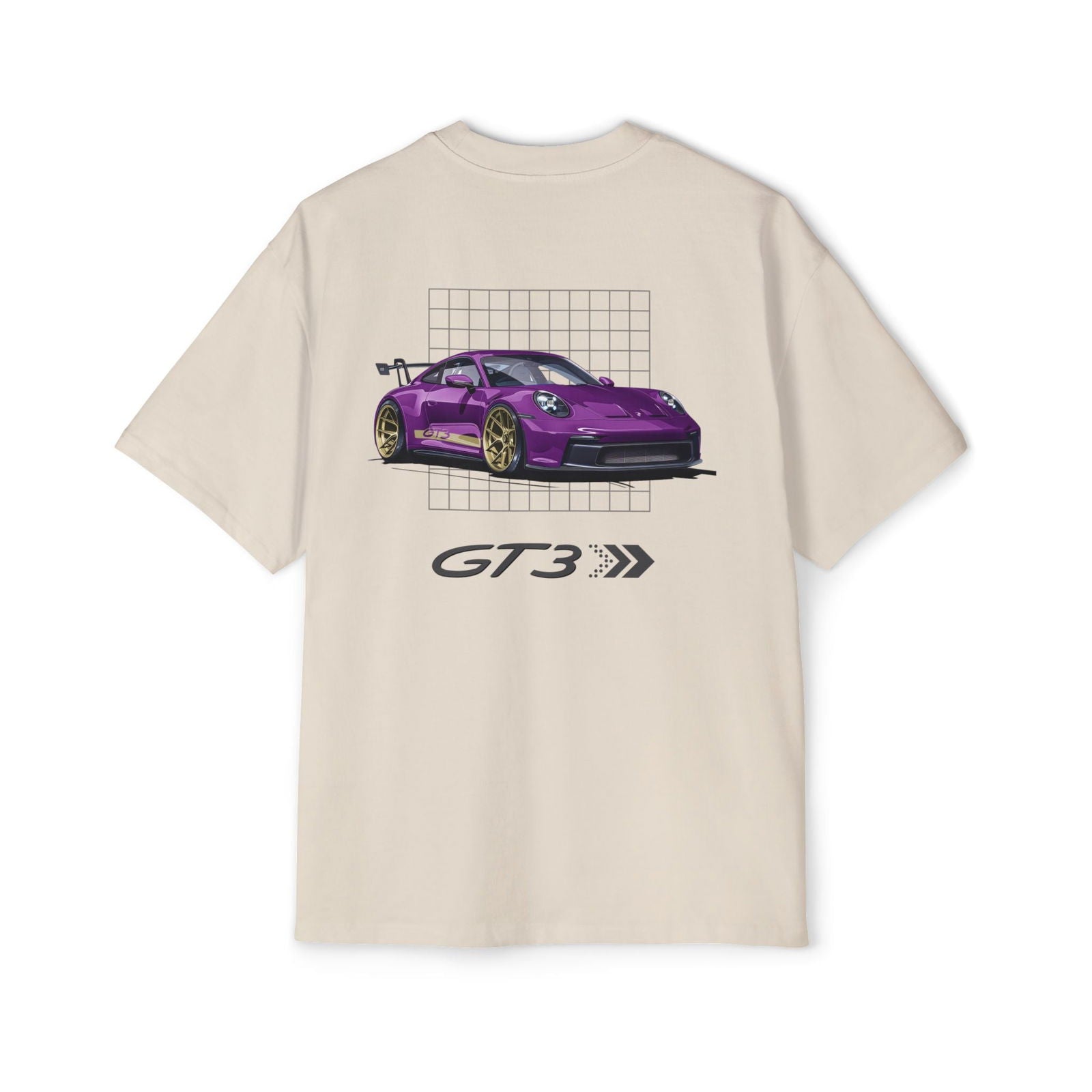 Purple 911 GT3 Oversized T-Shirt | Men’s Heavy Oversized Tee | P992GT3 - OM001 - Petrosexuals