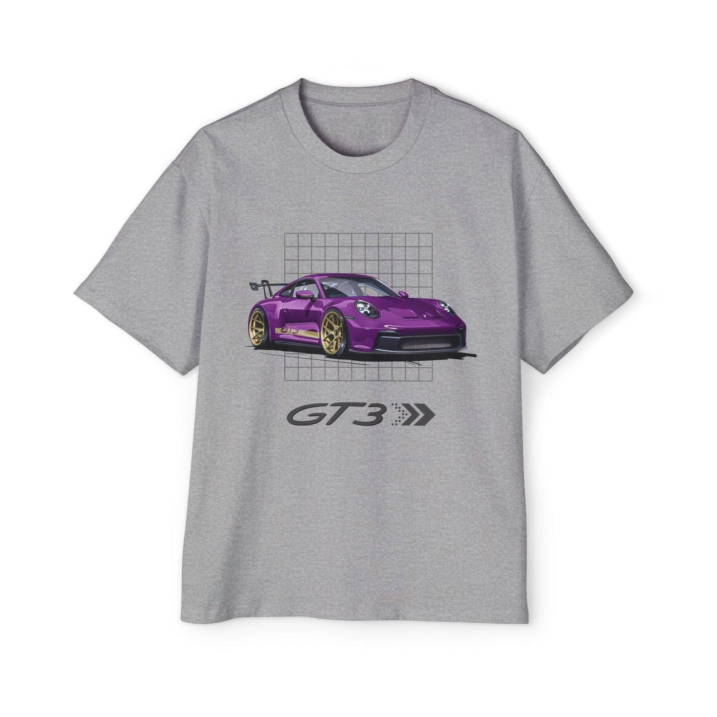 Purple 911 GT3 Oversized T-Shirt | Men’s Heavy Oversized Tee | P992GT3 - OM001 - Petrosexuals