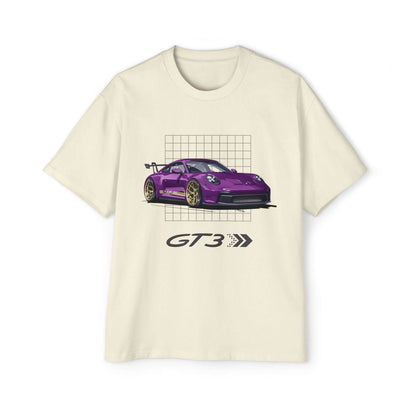 Purple 911 GT3 Oversized T-Shirt | Men’s Heavy Oversized Tee | P992GT3 - OM001 - Petrosexuals