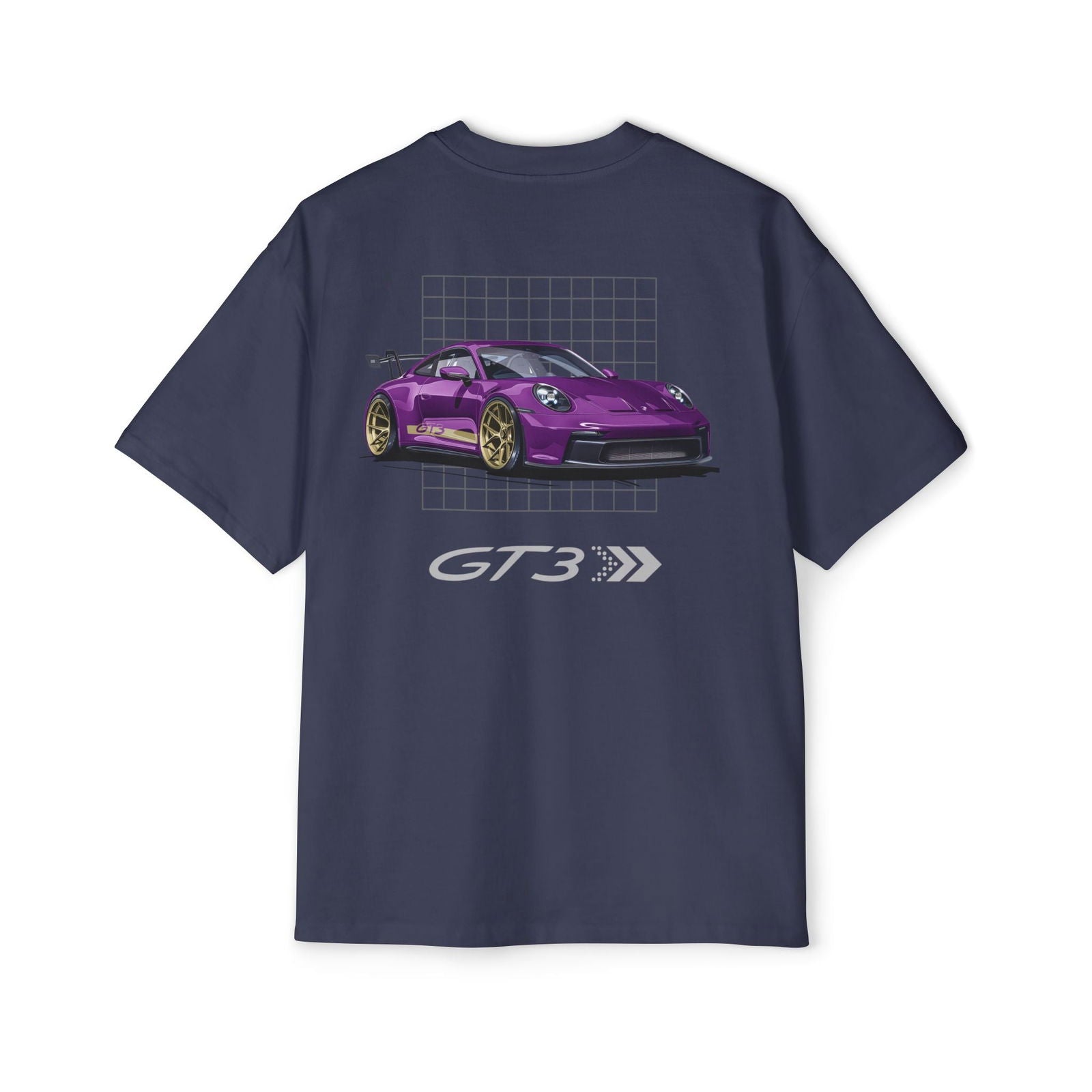 Purple 911 GT3 Oversized T-Shirt | Men’s Heavy Oversized Tee | P992GT3 - OM001 - Petrosexuals