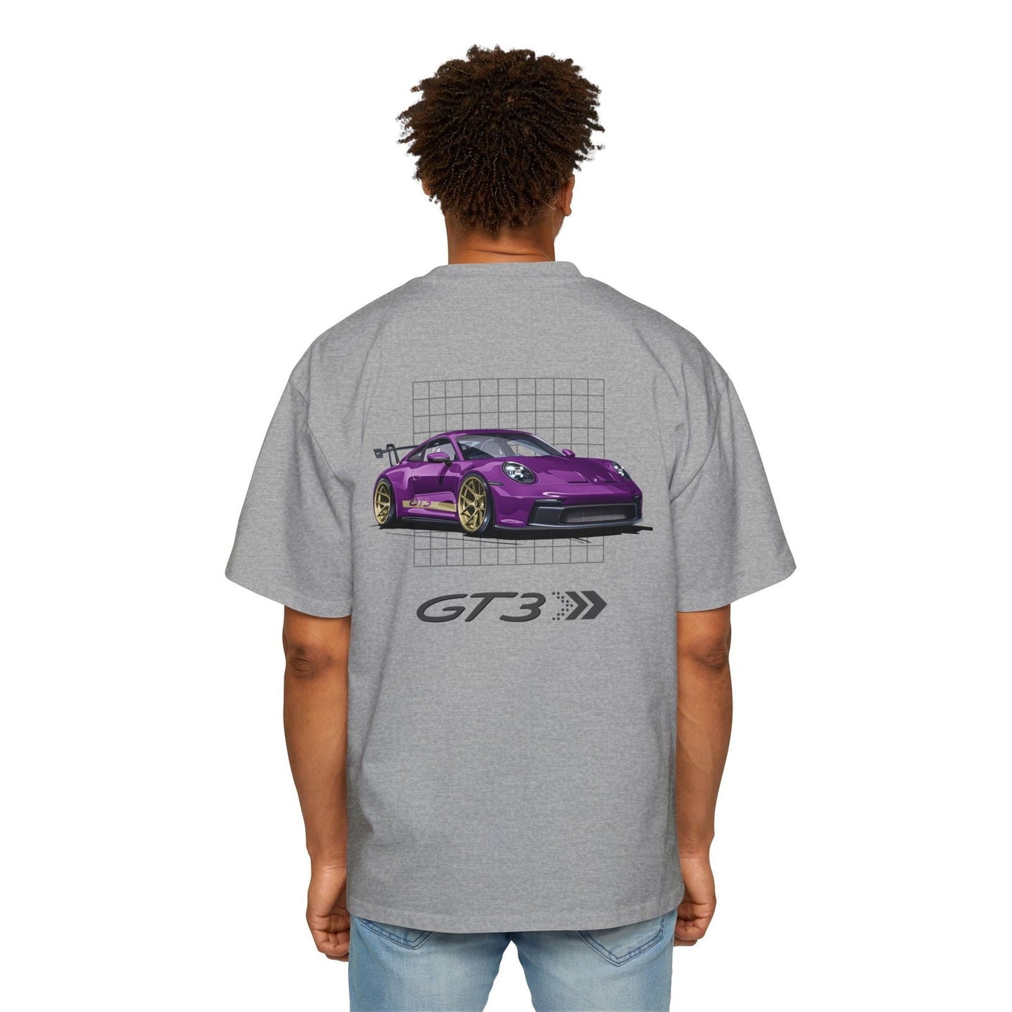 Purple 911 GT3 Oversized T-Shirt | Men’s Heavy Oversized Tee | P992GT3 - OM001 - Petrosexuals