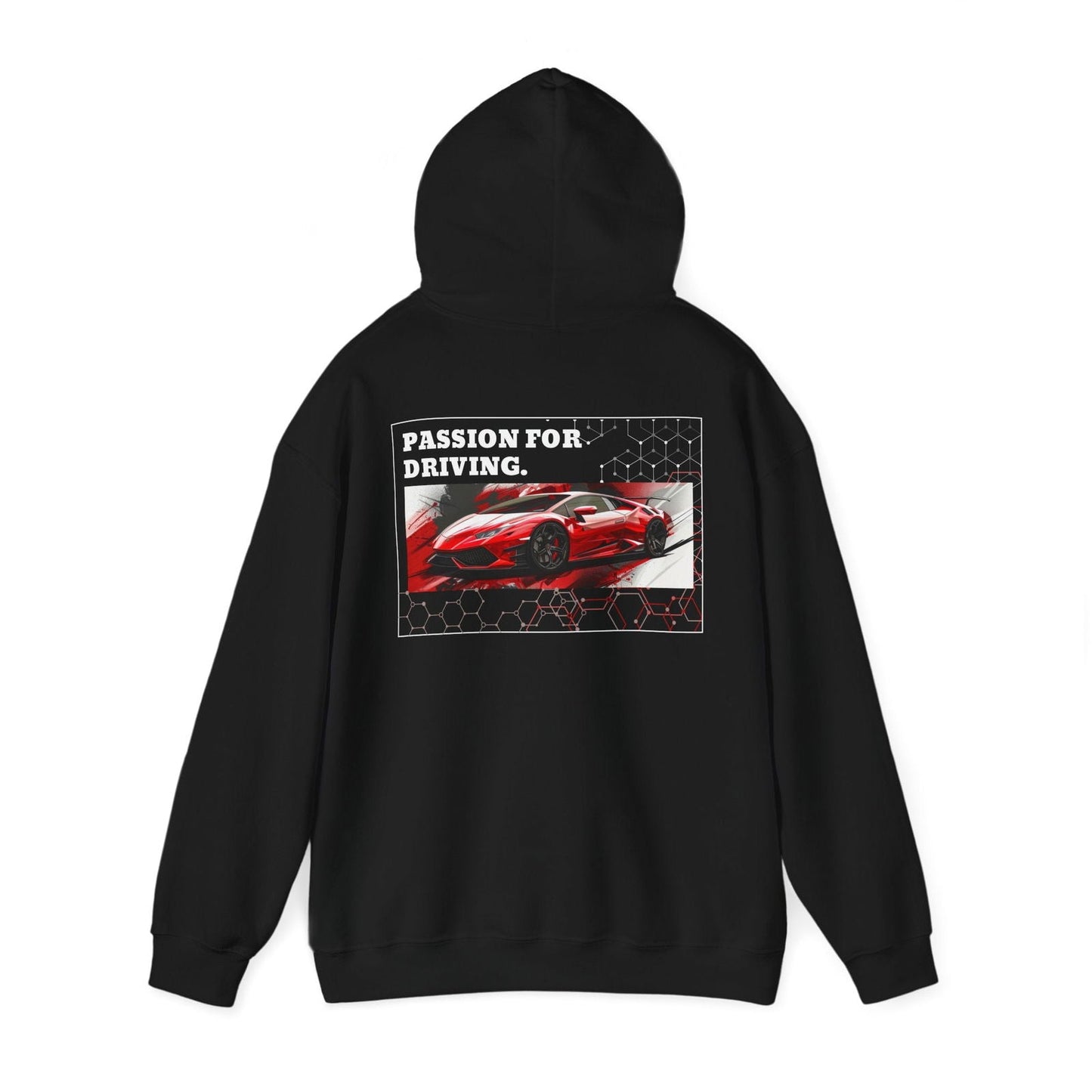 Red Lamborghini Huracan Hooded Sweatshirt | LH - UH001 - Petrosexuals