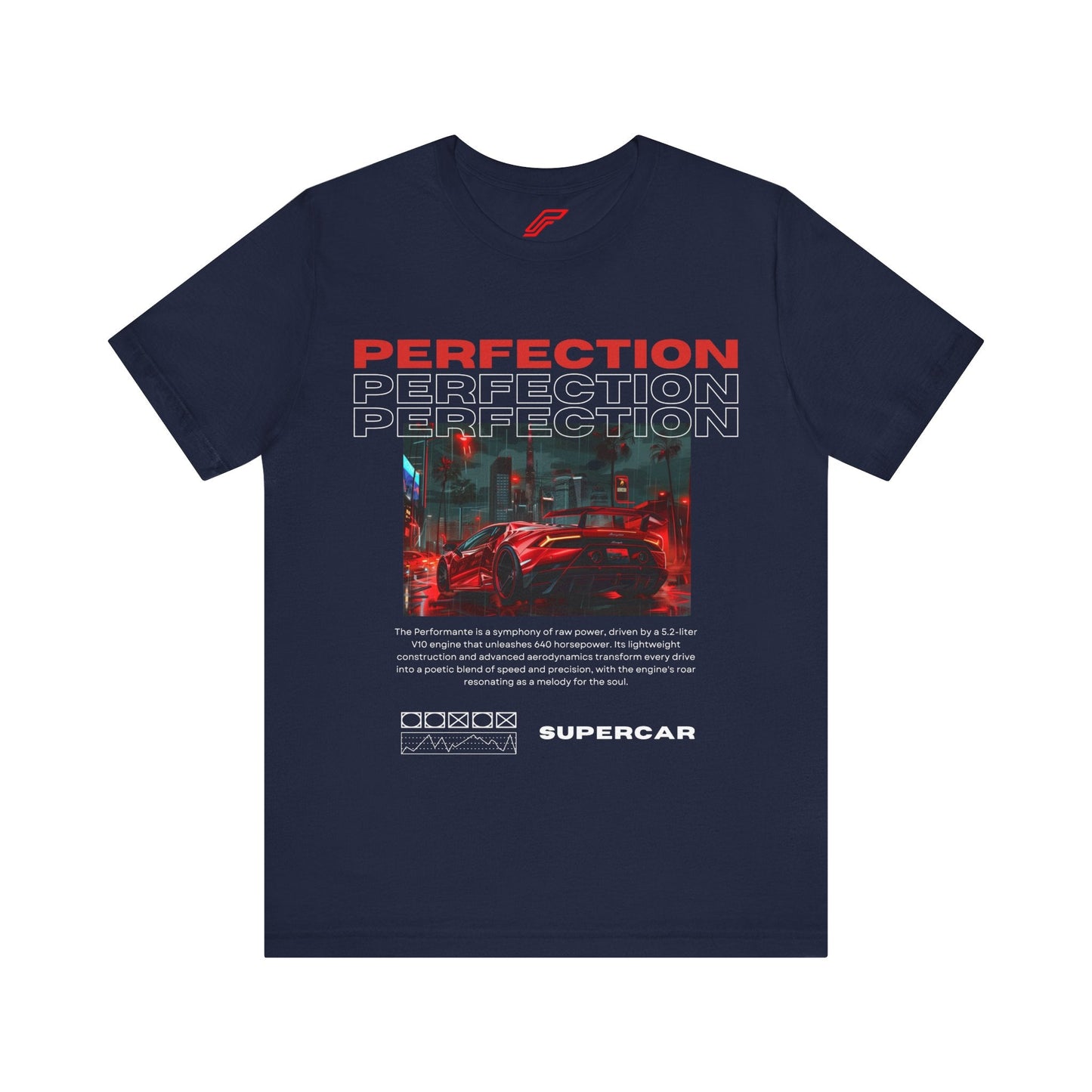 Red Lamborghini Huracan Print T-Shirt - Petrosexuals