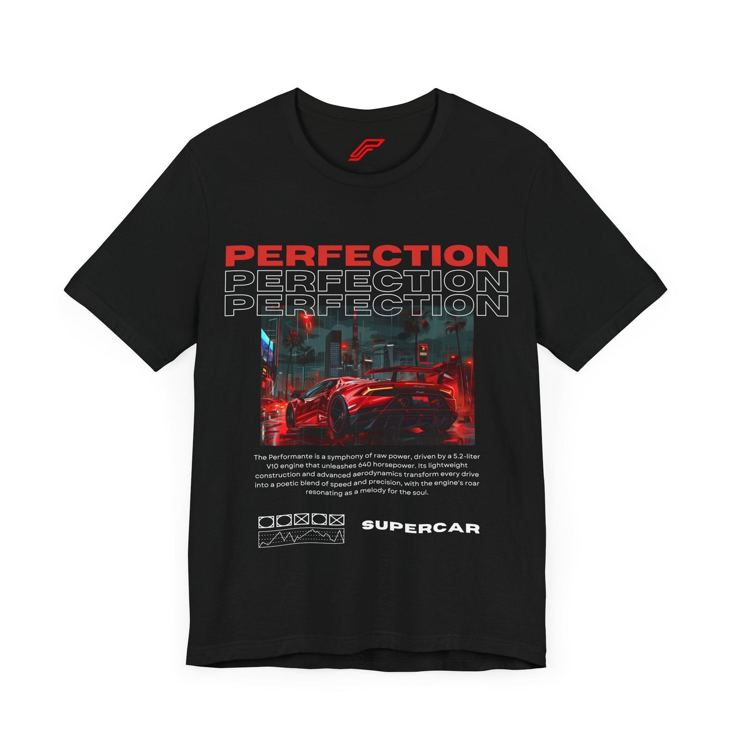 Red Lamborghini Huracan Print T-Shirt - Petrosexuals