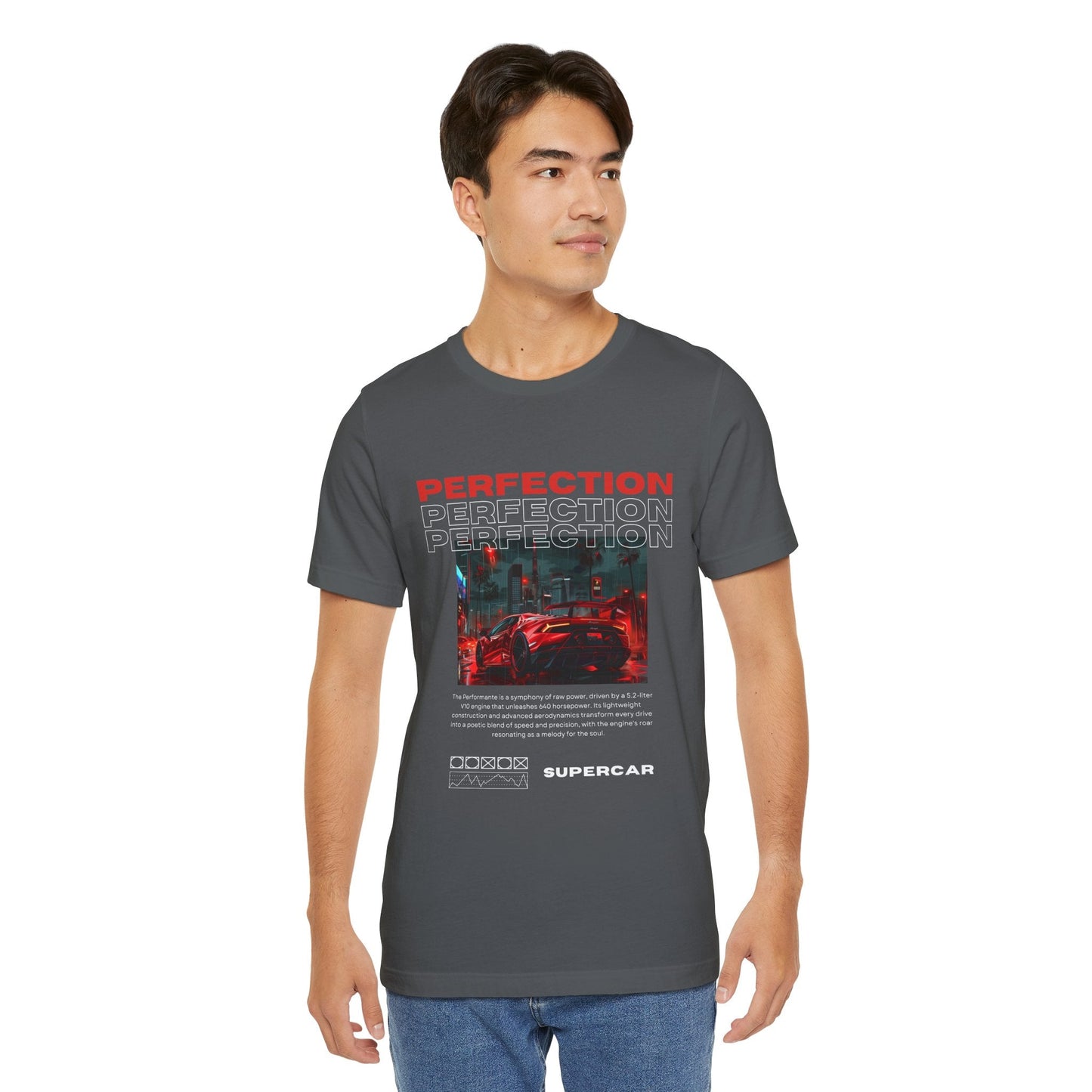 Red Lamborghini Huracan Print T-Shirt - Petrosexuals