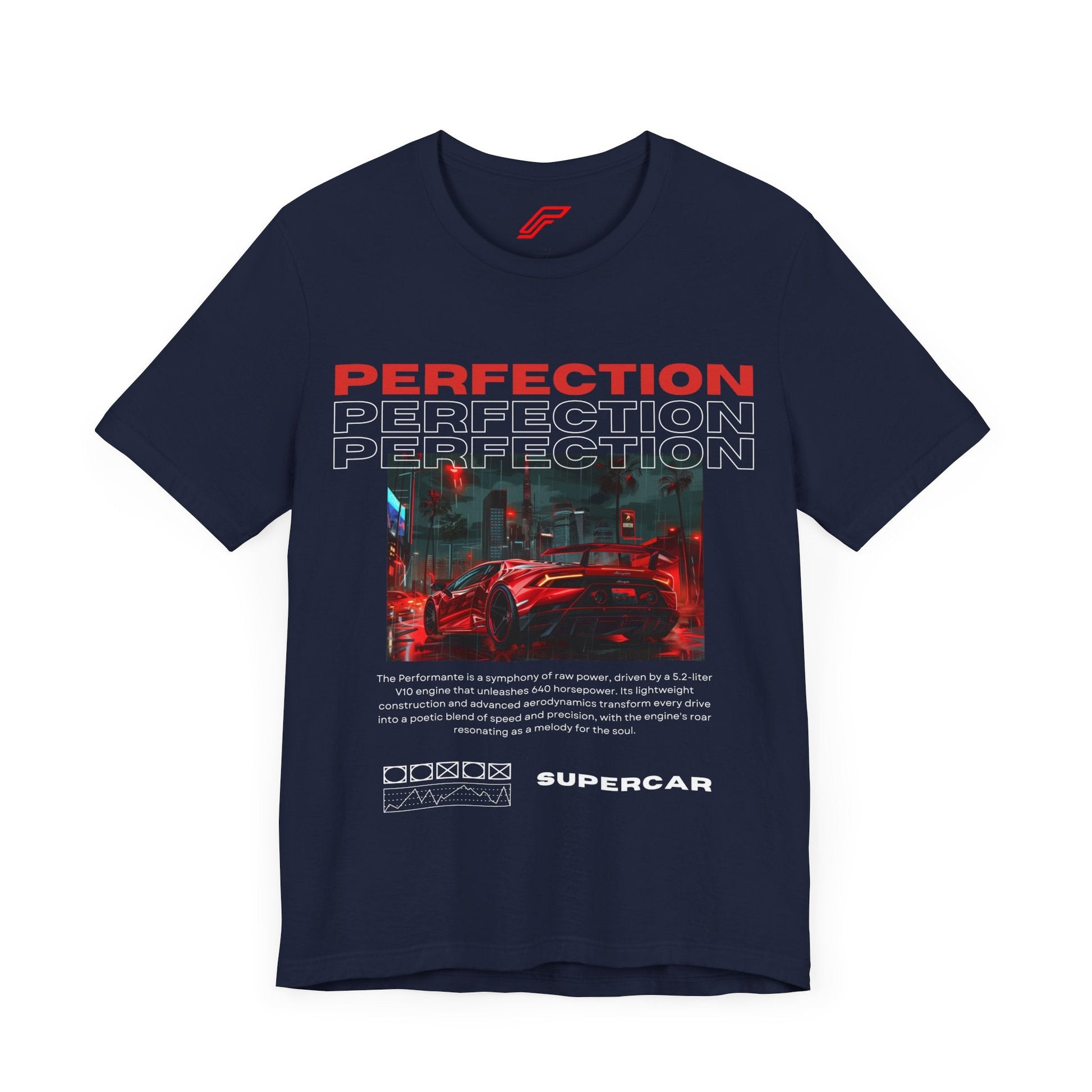 Red Lamborghini Huracan Print T-Shirt - Petrosexuals
