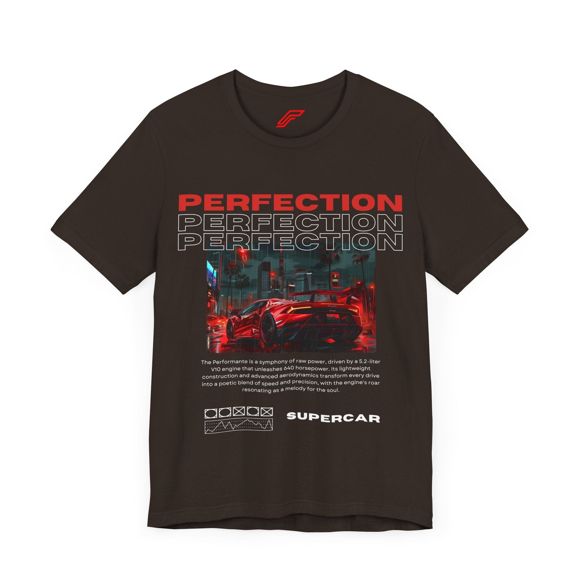 Red Lamborghini Huracan Print T-Shirt - Petrosexuals