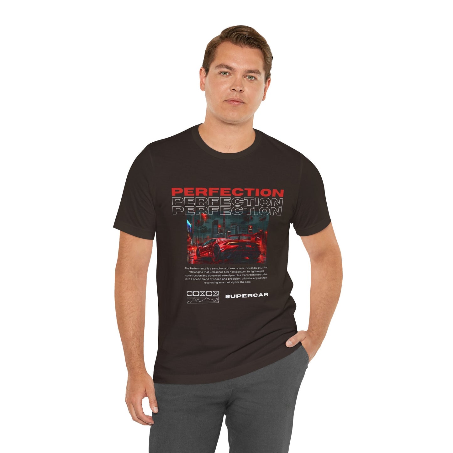 Red Lamborghini Huracan Print T-Shirt - Petrosexuals