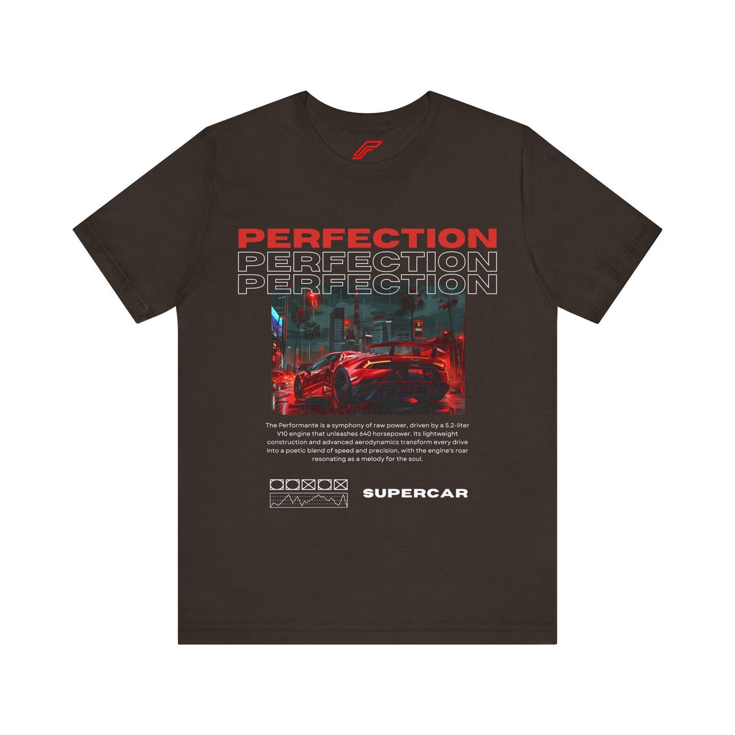Red Lamborghini Huracan Print T-Shirt - Petrosexuals