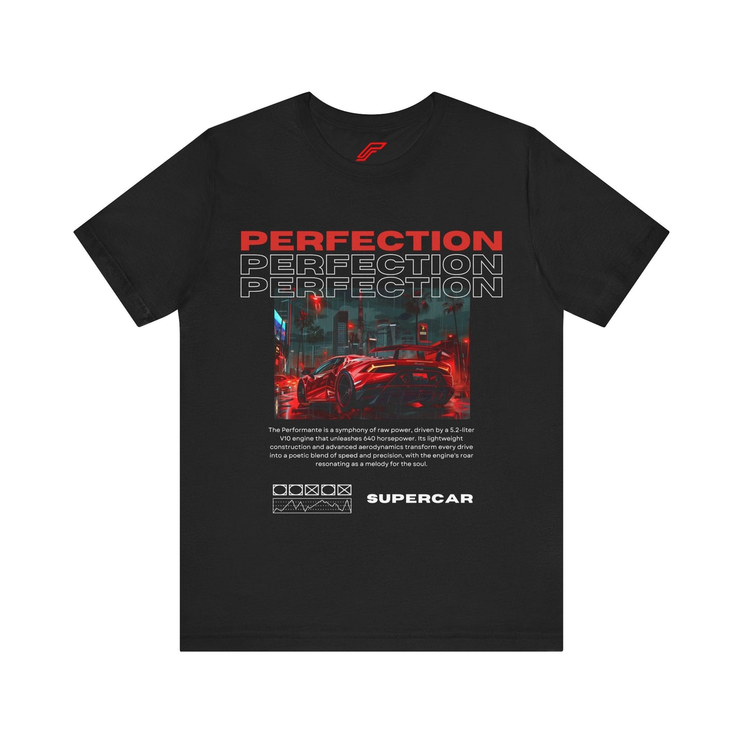 Red Lamborghini Huracan Print T-Shirt - Petrosexuals