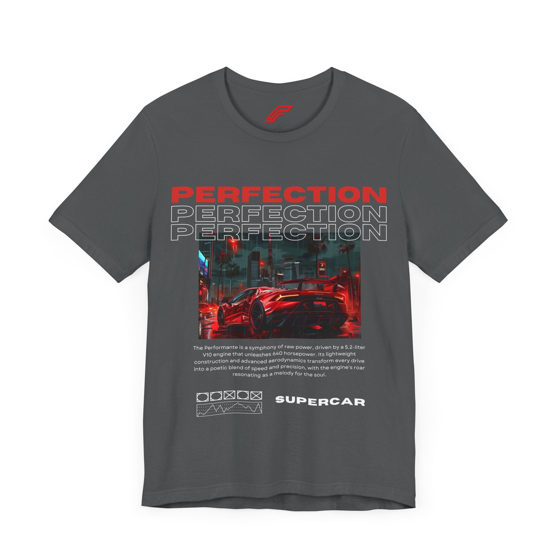 Red Lamborghini Huracan Print T-Shirt - Petrosexuals