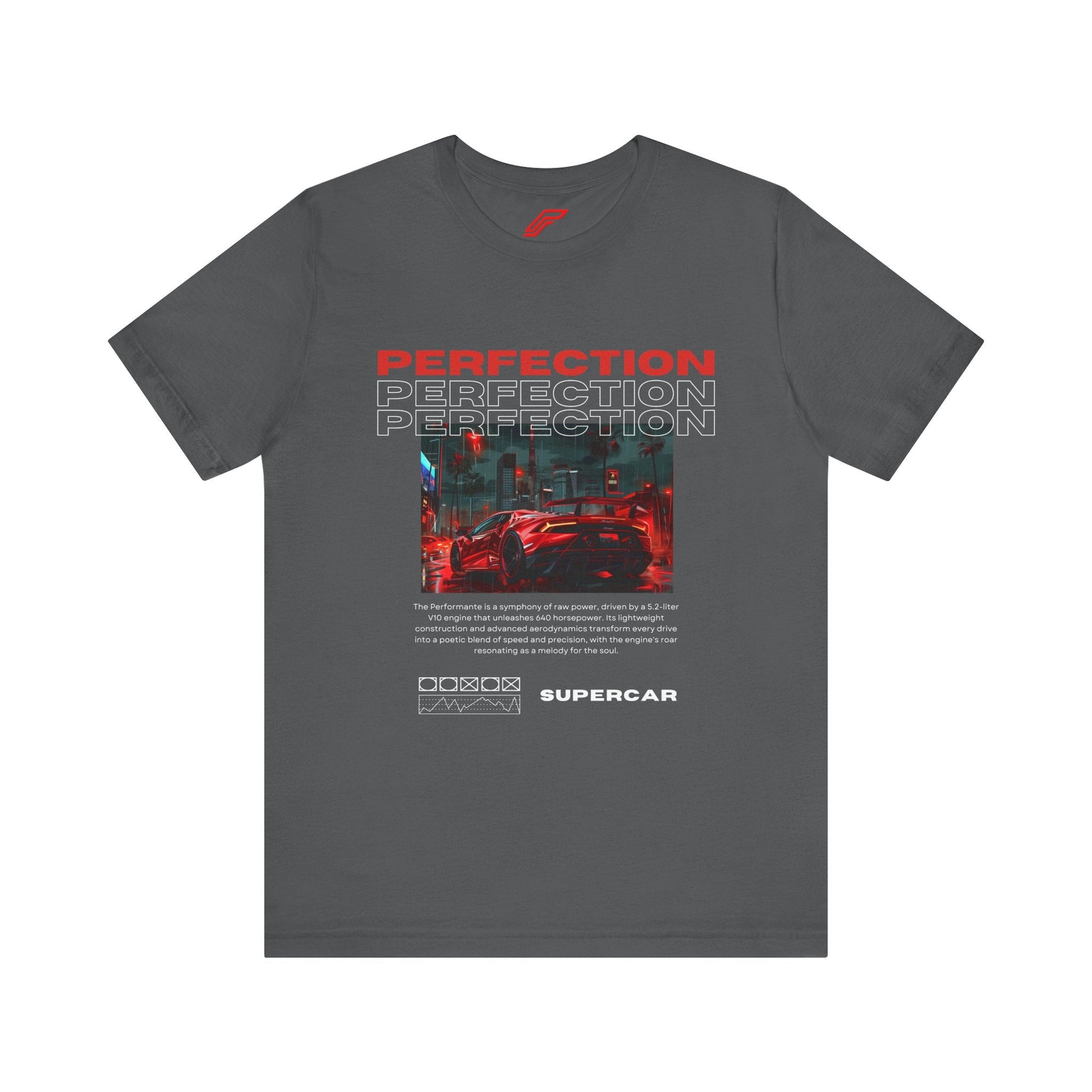 Red Lamborghini Huracan Print T-Shirt - Petrosexuals