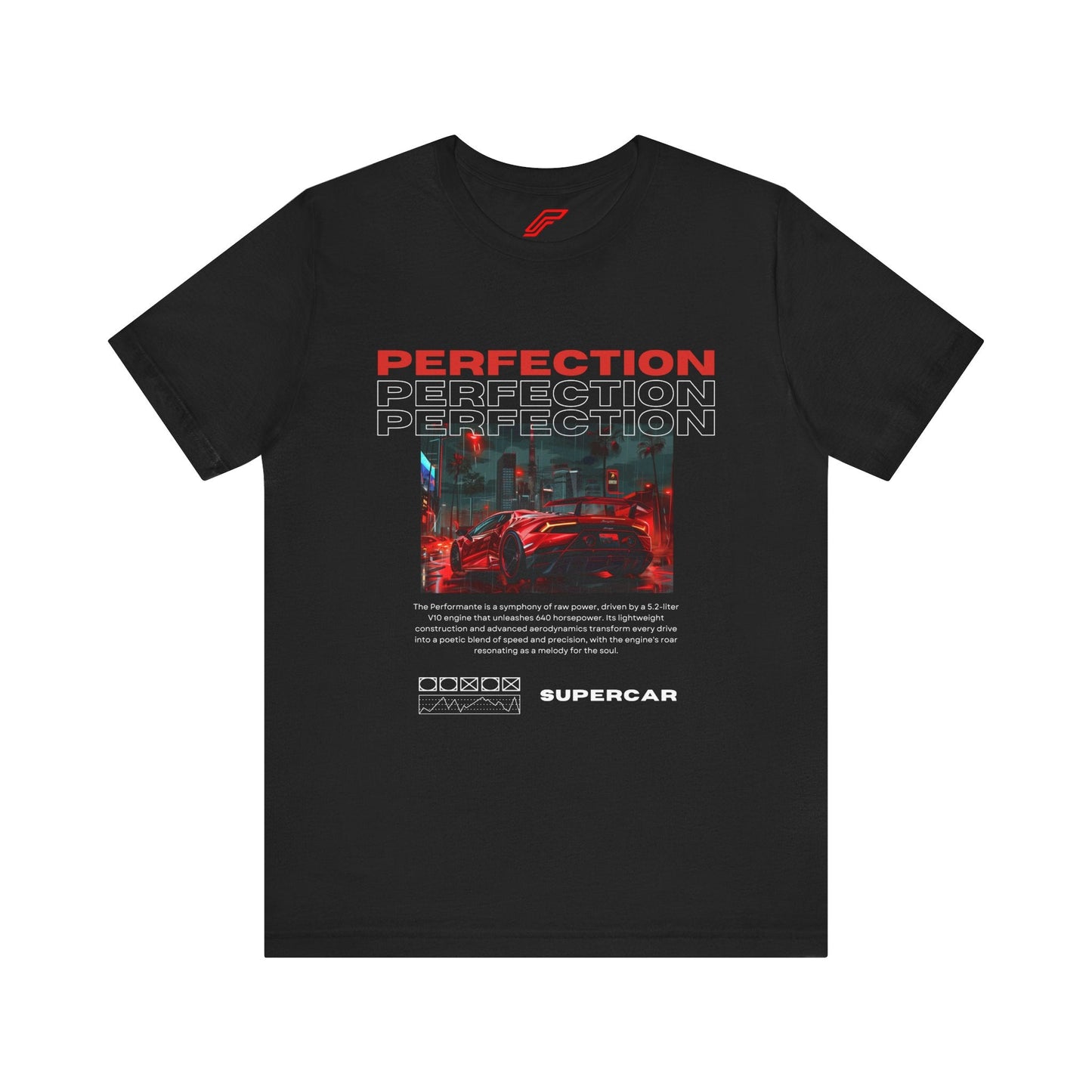 Red Lamborghini Huracan Print T-Shirt - Petrosexuals