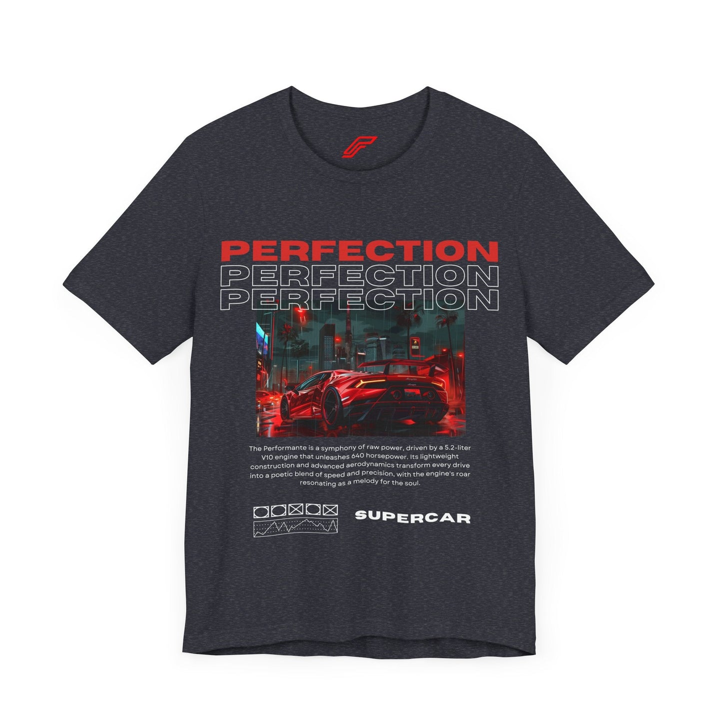 Red Lamborghini Huracan Print T-Shirt - Petrosexuals