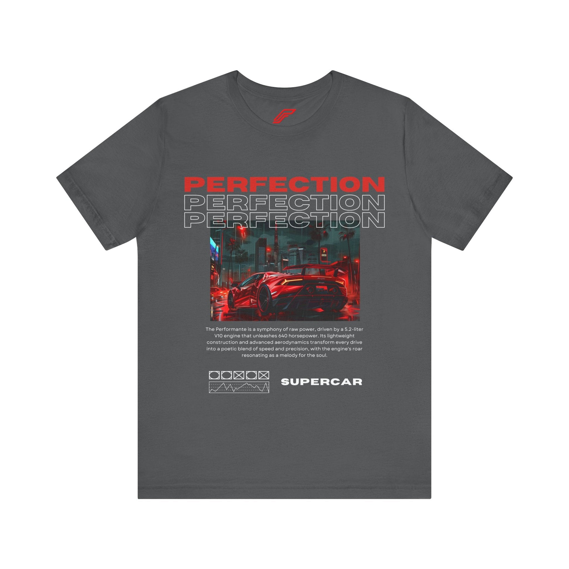 Red Lamborghini Huracan Print T-Shirt - Petrosexuals