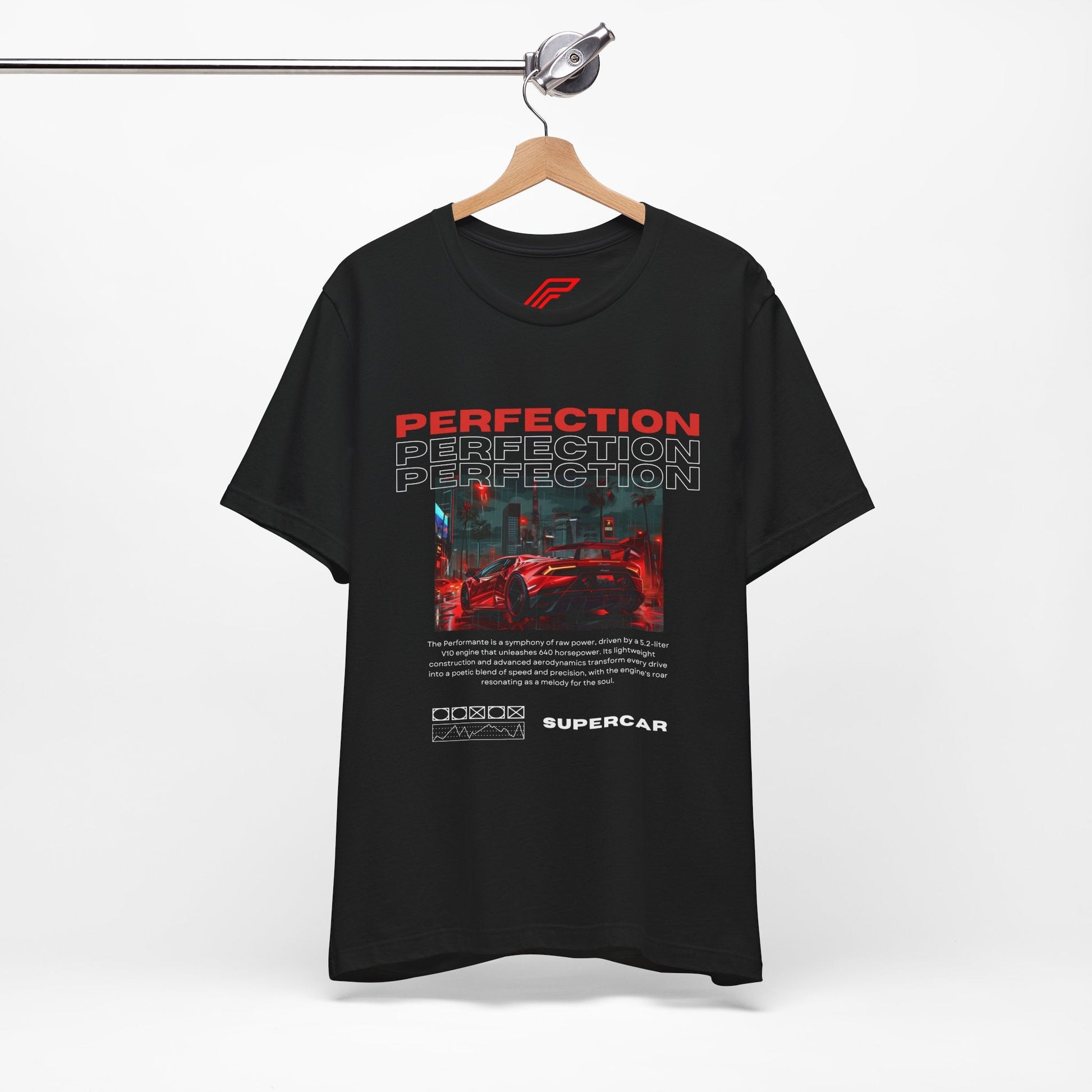 Red Lamborghini Huracan Print T-Shirt - Petrosexuals