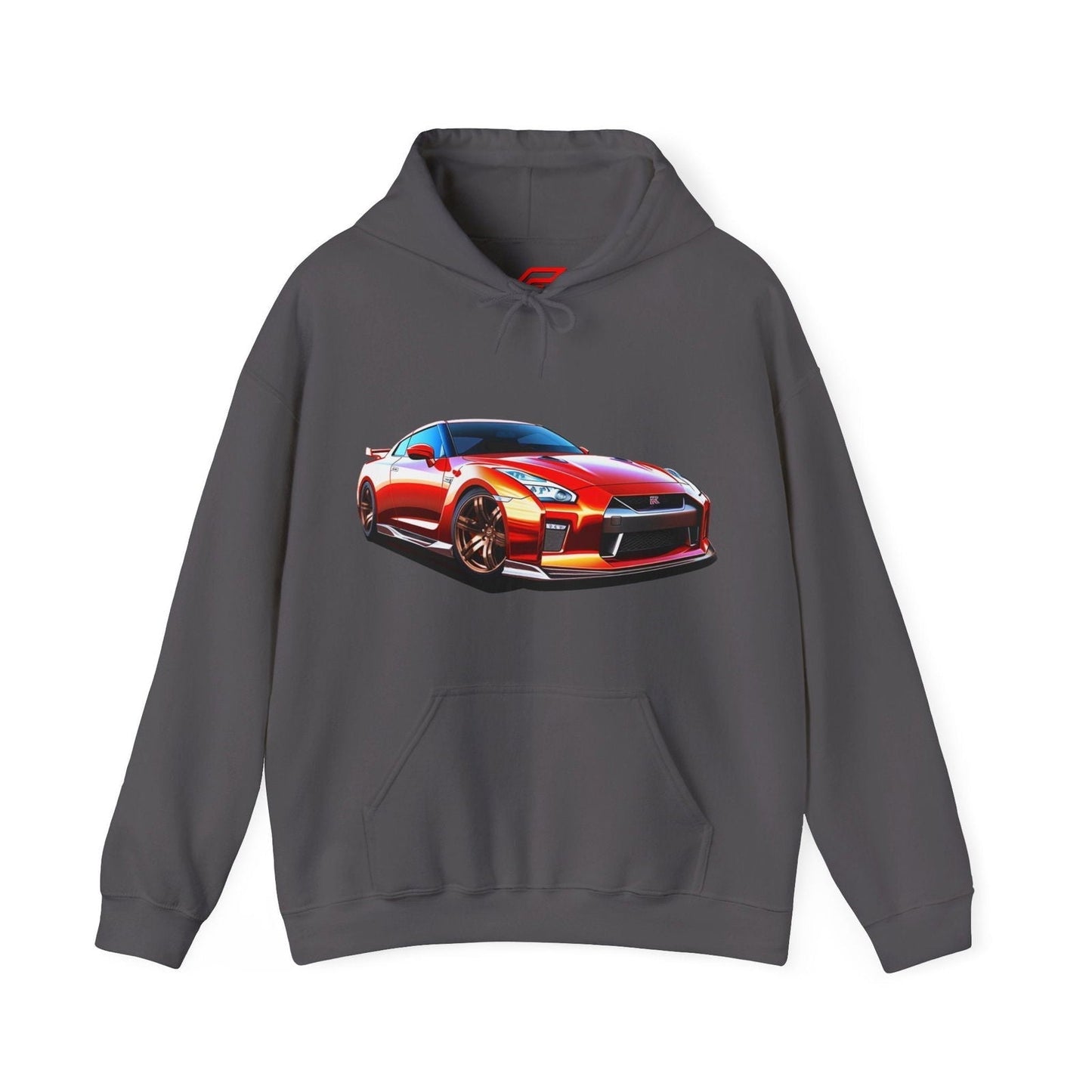 Red Nissan R35 GTR Unisex Hoodie - GTR Hooded Sweatshirt | NGTR35 - UH007 - Petrosexuals