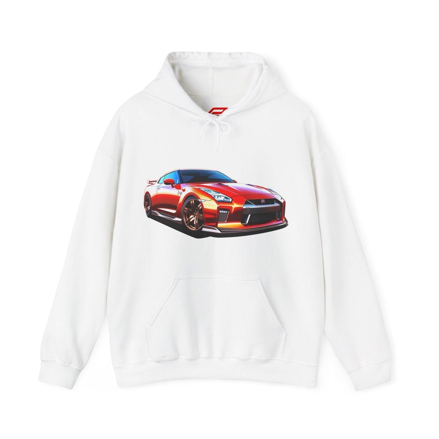 Red Nissan R35 GTR Unisex Hoodie - GTR Hooded Sweatshirt | NGTR35 - UH007 - Petrosexuals