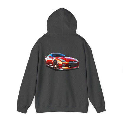 Red Nissan R35 GTR Unisex Hoodie - GTR Hooded Sweatshirt | NGTR35 - UH007 - Petrosexuals