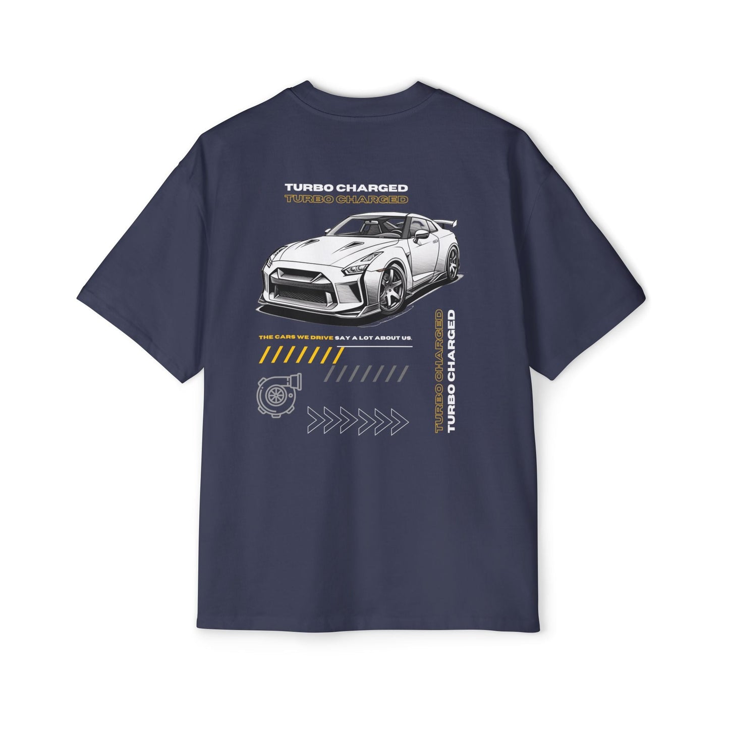 Turbo Charged Nissan GT - R R35 Men's Oversized T-Shirt | NGTR35 - OM003 - Petrosexuals