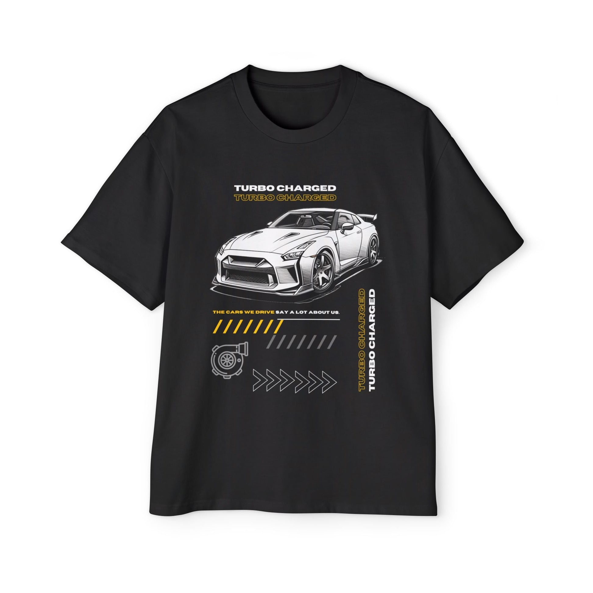 Turbo Charged Nissan GT - R R35 Men's Oversized T-Shirt | NGTR35 - OM003 - Petrosexuals